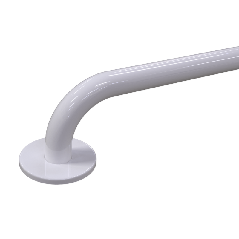 Uchwyt Wannowy dla Niepełnosprawnych poziomo 120/70cm biały fi32 + MASKOWNICE