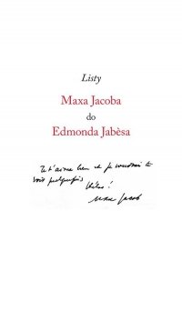 Listy Maxa Jacoba do Edmonda Jabesa 