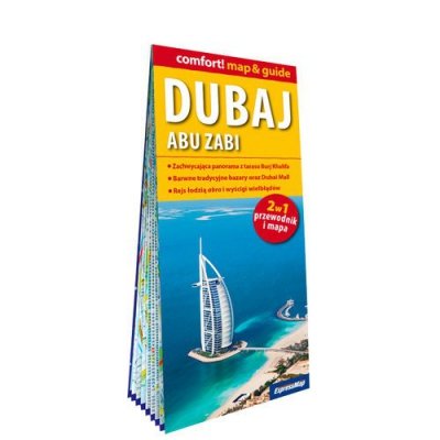 Dubaj laminowany map&guide 2w1 przewodnik i mapa