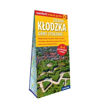 Ziemia kłodzka, Góry Stołowe; laminowany map&guide XL 2w1: przewodnik i mapa