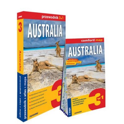 Australia 3w1 przewodnik + atlas + mapa