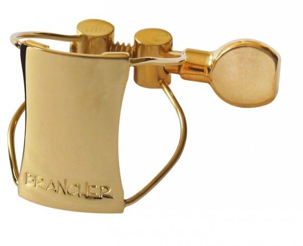 Ligaturka do saksofonu tenorowego Brancher gold wire metal