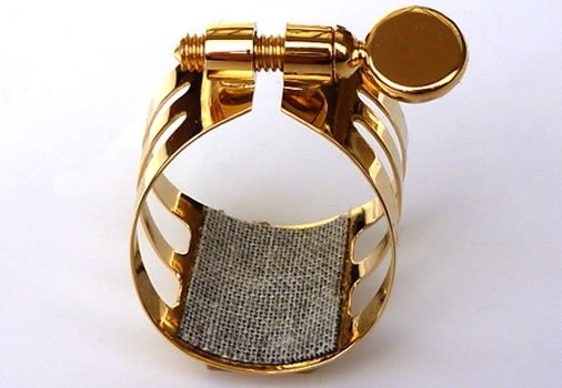 Ligaturka do saksofonu altowego Ligaphone CL.AS Gold-plated