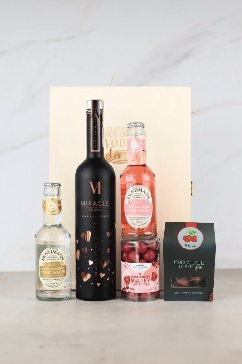 Zestaw prezentowy z wódką "Cudowna skrzynka"