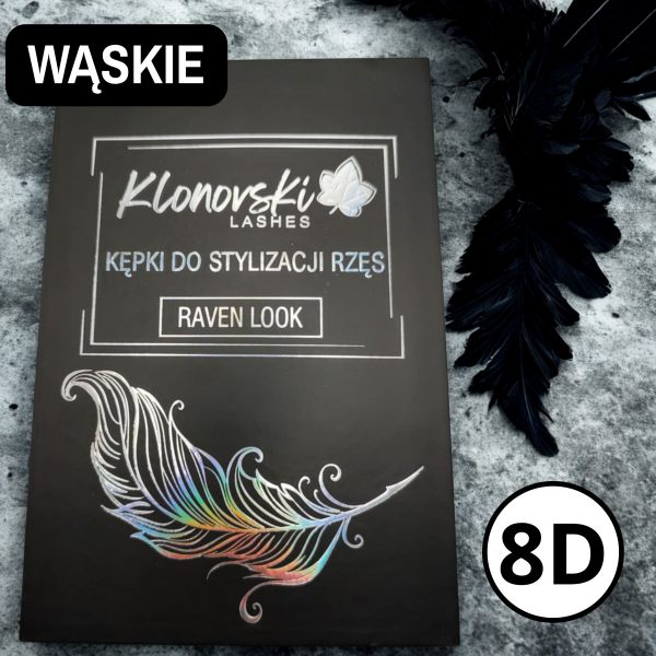 8D C CC D 0,07 7-13 mm  RAVEN LOOK Paleta Mix 1400 kępek WĄSKIE