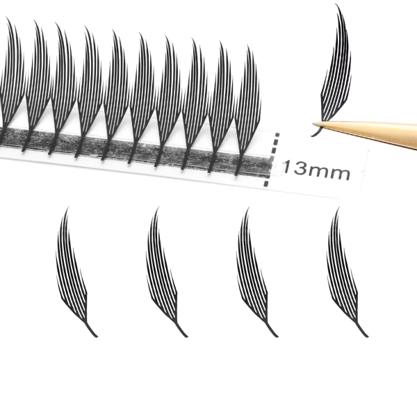 Gotowe kępki cięte laserowo LaserCUT - nr 8 (8-14mm) Brązowe 
