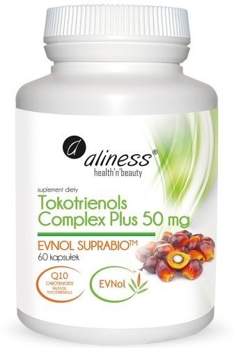 Aliness Tokotrienols Complex PLUS 50 mg EVNOL SUPRABIO Witamina E suplement diety x 60 kapsułek