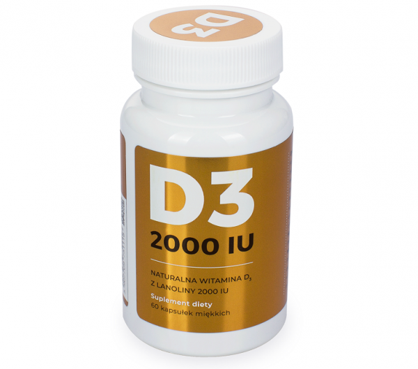 Visanto witamina D3 2000IU z Lanoliny suplement diety Ukryte Terapie