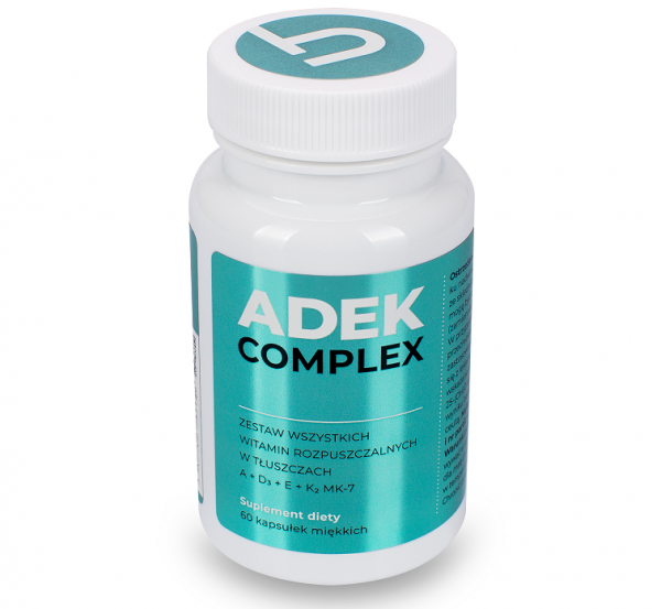 Visanto witamina ADEK A+D3+E+K2 MK7 Complex suplement diety 60 kapsułek 