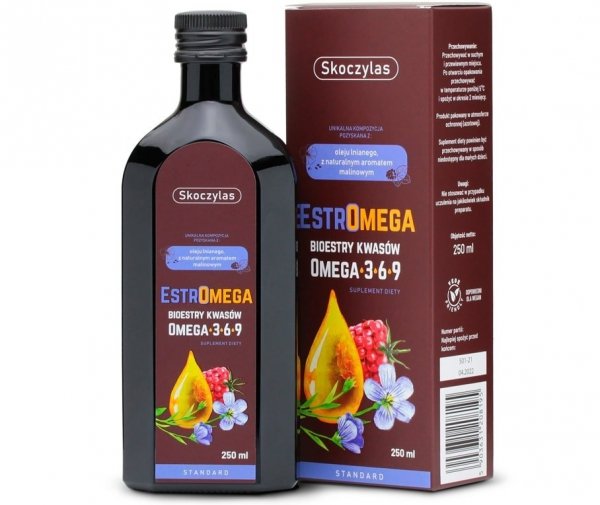 Estromega standard 250 ml Kwasy tłuszczowe OMEGA 3 + 6 + 9 Skoczylas