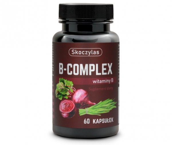 B-complex niacyna, witamina B2, B1, B6 i B12 suplement diety Skoczylas