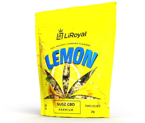 LiRoyal CBD 13% susz konopny  2 gramy, Lemon certyfikowany
