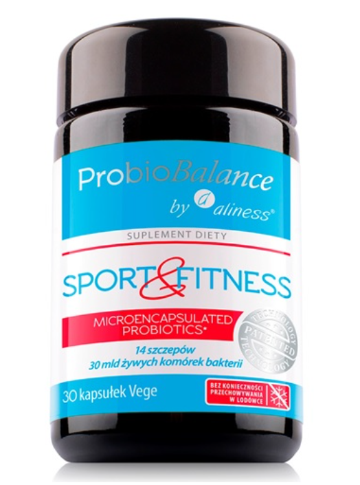 Aliness ProbioBALANCE, Probiotyk Sport &amp; Fitness Balance 30 mld. x 30 vege caps.