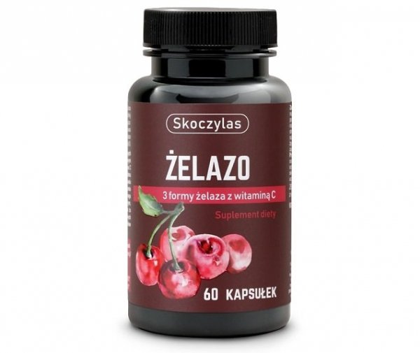 Skoczylas Żelazo + witamina C suplement diety 60 kapsułek