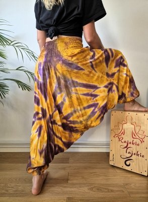 Szarawary alladynki tie dye