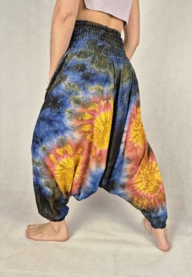 Szarawary alladynki tie dye