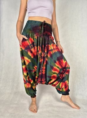 Szarawary alladynki tie dye