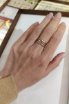  Złoty pierścionek obrączka do łączenia PR.00798 pr.585