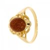 Złoty pierścionek z piaskiem pustyni PR.00826 PR.585
