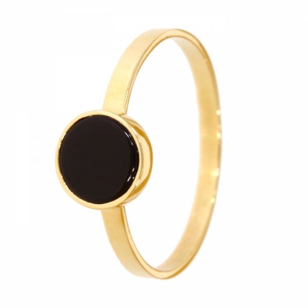 Złoty pierścionek z onyksem PR.00129 pr.585