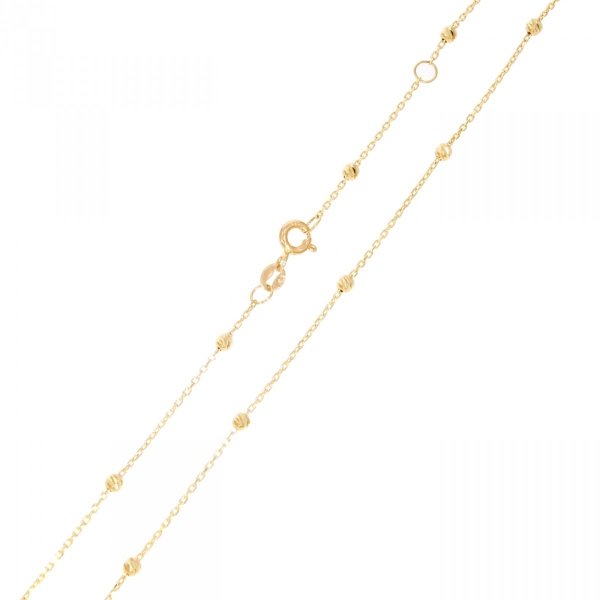  Złoty łańcuszek z kuleczkami 45cm LA.01052 pr.585