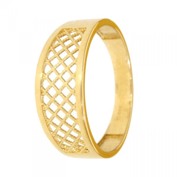 Złoty ażurowy pierścionek PR.00990 pr.585