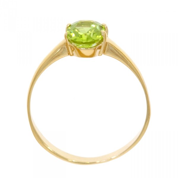  Złoty pierścionek z oliwinem PR.00925 pr.585