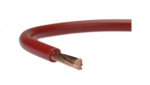 Przewód instalacyjny H05V-K / LgY 0,75 500V czerwony linka giętka Elektrokabel /500m/