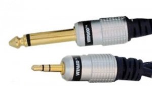 VITALCO MK67 Kabel Audio mini Jack 3,5mm Stereo (wtyk) / Jack 6,3mm Mono (wtyk) 1,5m