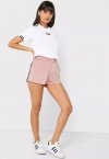 Adidas Originals Shorts In Rosa Kurze Hose für Damen Tape Short EC0748