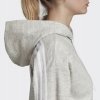 Adidas W MH HTH FZ HD EB3835 Kapuzenpullover In Hellgrau Sportbluse für Damen