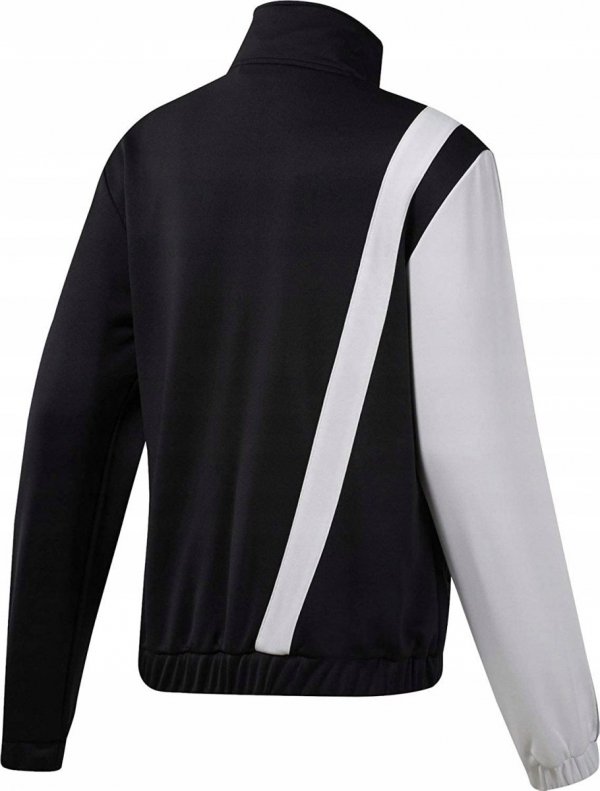 Reebok Cl Tracktop DT7260 Sport Damenbluse In Schwarz und Weiß