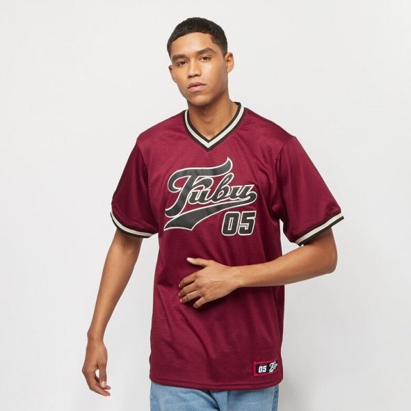 Fubu Herren T-Shirt Varsity Mesh In Rot 60371163