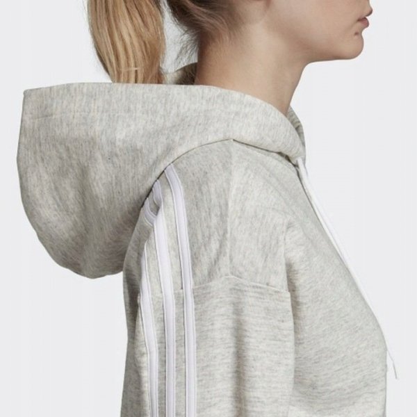 Adidas W MH HTH FZ HD EB3835 Kapuzenpullover In Hellgrau Sportbluse für Damen