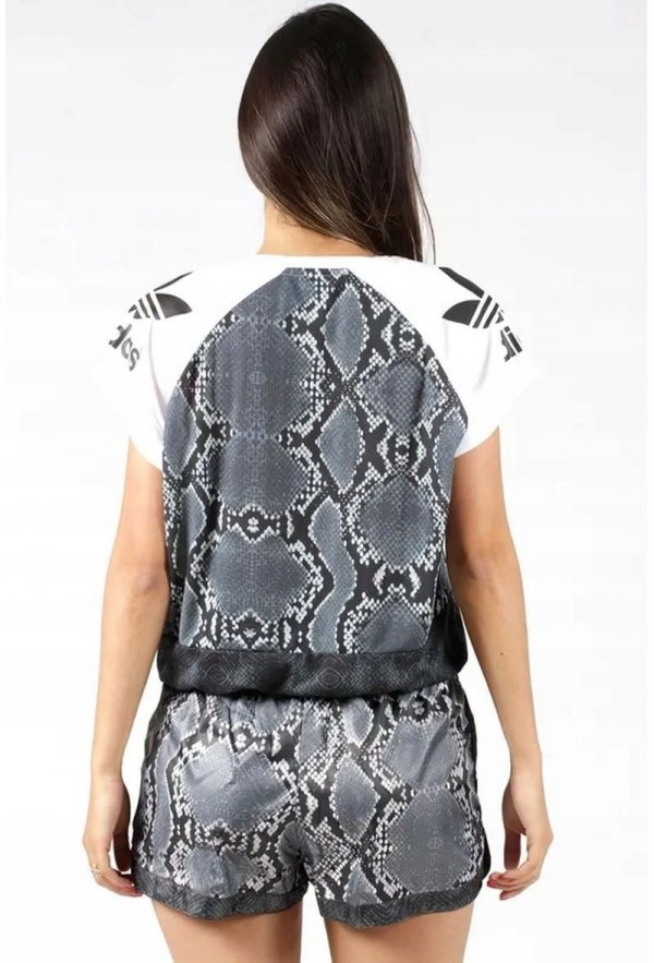 Adidas Originals Shorts In Grau Kurze Hose Print AB2634 für Damen