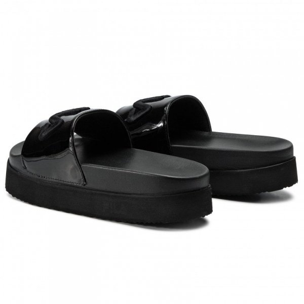 Fila Damen Badeschuhe Morro Bay Zeppa F Wmn Platform Badelatschen In Schwarz