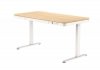 Biurko ACTIVEJET z elektryczną regulacją wysokości 140x70 ET119W-C biały/dąb