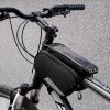 Wozinsky torba rowerowa na ramę + odczepiany pokrowiec na telefon do 6,5 1,5l czarna (WBB7BK)