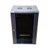 Extralink-szafa wisz 19 18U 600mm d.szklane czarna