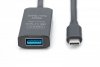 Digitus Aktywny przedłużacz USB 3.2 Gen1 5G, USB-C - USB-A, 10 m