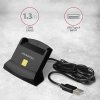 Axagon CRE-SM2 czytnik do kart chipowych Wewnętrzna USB USB 2.0 Czarny