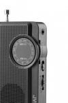 Przenośne radio JVC RA-E311B czarne lekkie 90g Tuner AM/FM