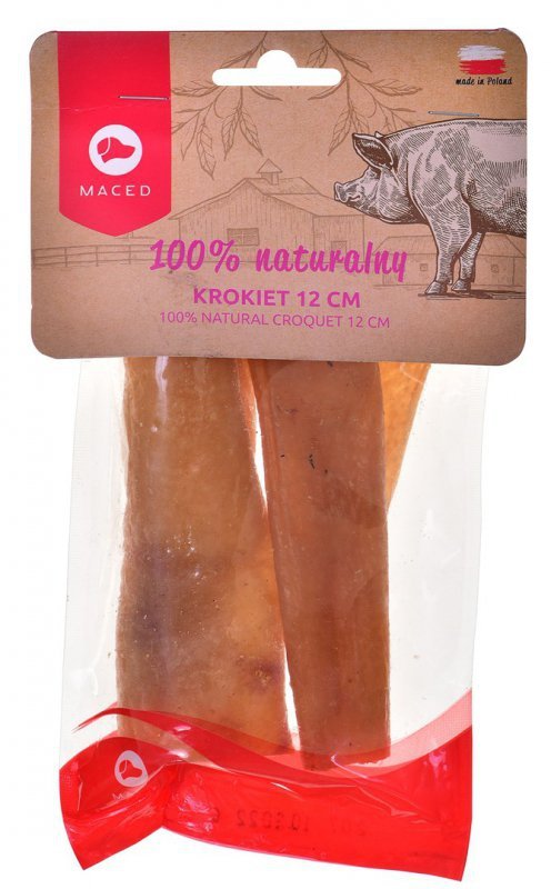 MACED Skóra wieprzowa - gryzak dla psa - 200 g 2 szt.