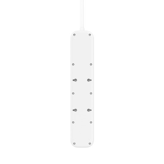 Listwa zasilająca Belkin Power Surge 4-PORT + 1xUSB-A +1xUSB-C 2.4A PD 525J 2m White