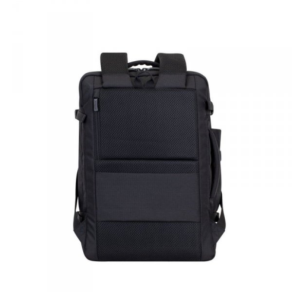 RIVACASE PLECAK PODRÓŻNY NA LAPTOP 17,3&quot; TEGEL, CZARNY, 23L, MATERIAŁ WODOODPORNY, KIESZENIE NA UBRANIA, TABLET, SMARTFON