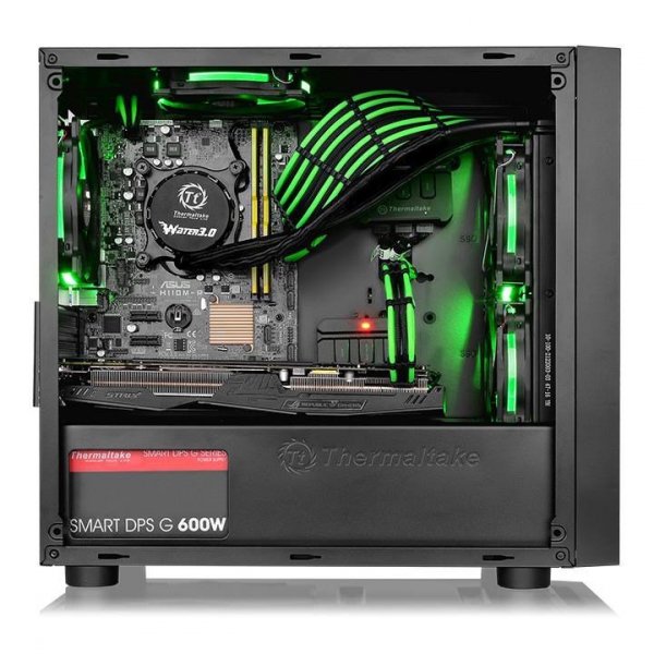 Obudowa Thermaltake Versa H17 Window CA-1J1-00S1WN-00 (Micro ATX, Mini ATX; kolor czarny)