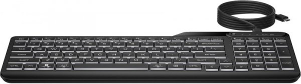 HP Klawiatura 405 Multi-Device podświetlana przewodowa 7N7C1AA