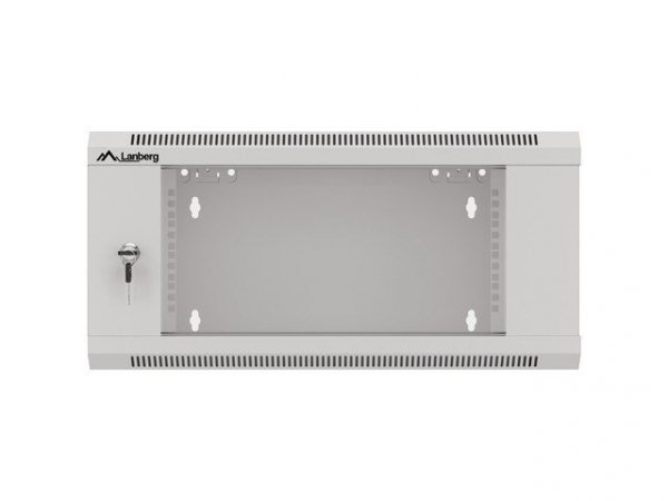 LANBERG SZAFA WISZĄCA 19&quot; 4U 570X600 SZYBKI MONTAŻ (SZARA, FLAT PACK) WFFA-5604-10S