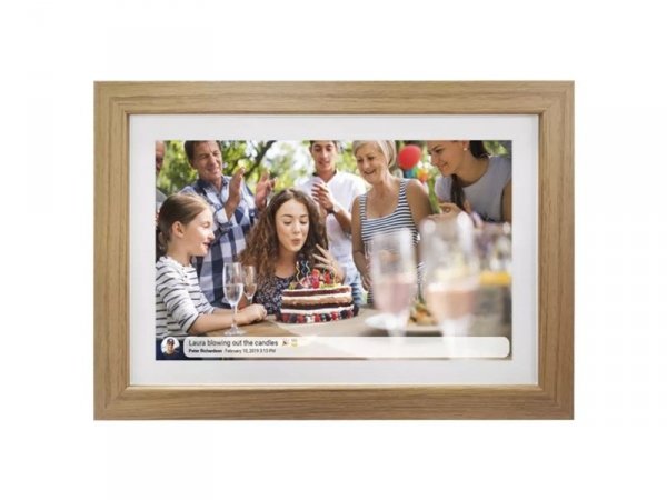 Ramka na zdjęcia Denver z FRAMEO 10.1&quot; 16GB light wood