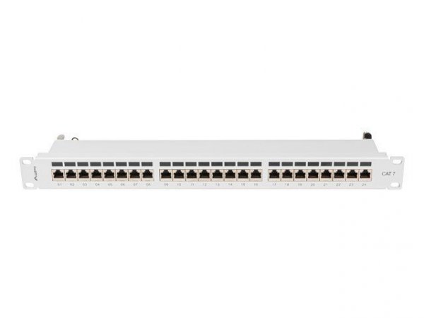 LANBERG PATCH PANEL 24 PORT 1U 19&quot; KAT.7 FTP SZARY PPS7-1024-S